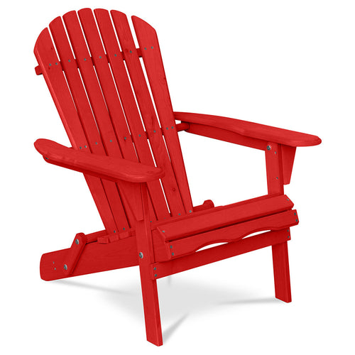Chaise d'extérieur en bois avec accoudoirs - Chaise de jardin Adirondack - Adirondack