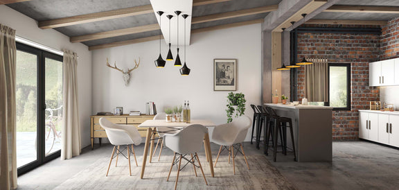 Pack of 3 Pendant Ceiling Lamps - Industrial Design - Extensive - gallery 9