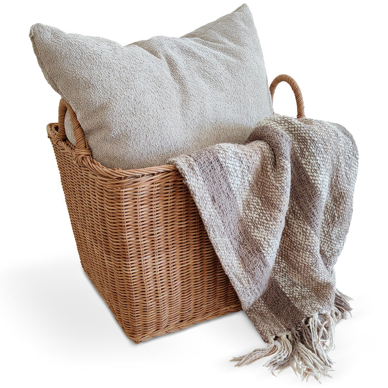Rattan Basket with Handles - 45x35CM - Luisa - gallery 4