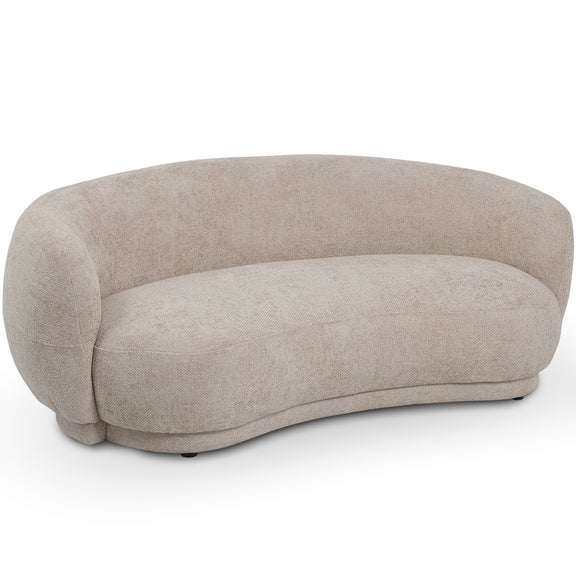 Curved Contemporary Style Design Sofa Upholstered in Chenille - 3 Seater - Curvy - gallery 6