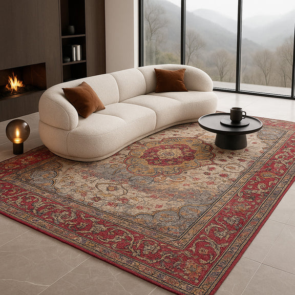 Vintage Oriental Carpet - (290x200 cm) - Celandine - gallery 1