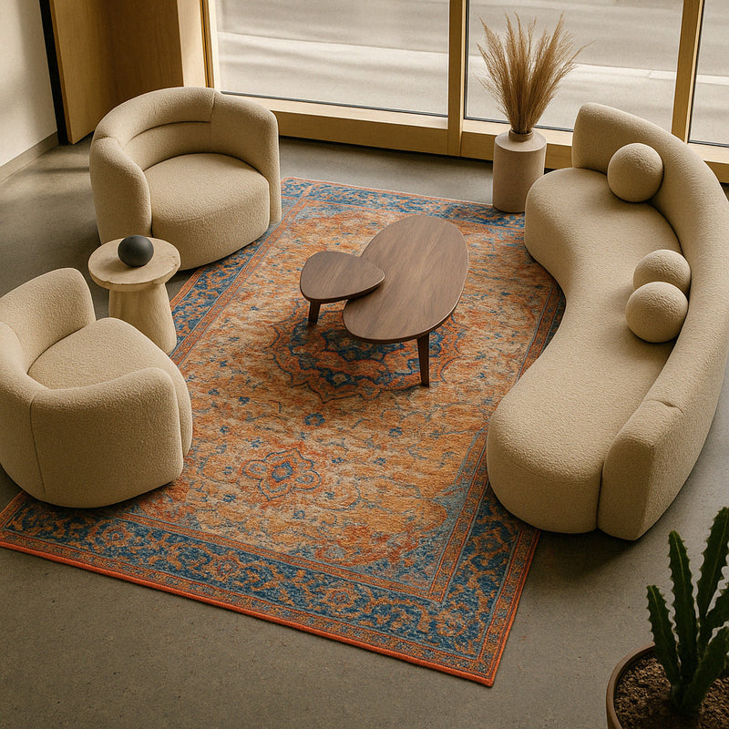 Vintage Oriental Carpet - (290x200 cm) - Zevida - gallery 1