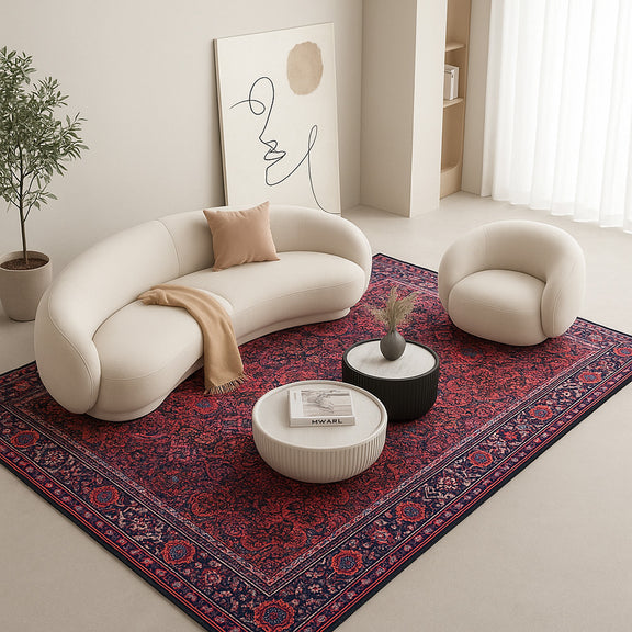 Vintage Oriental Carpet - (290x200 cm) - Viridian - gallery 1