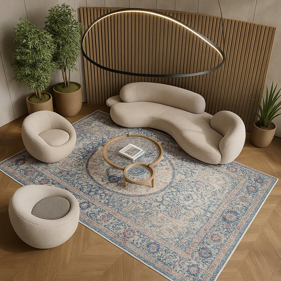 Vintage Oriental Carpet - (290x200 cm) - Mercury - gallery 1