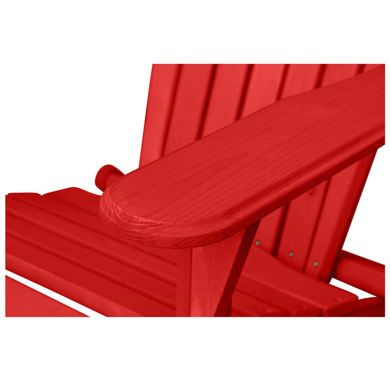 Wooden Outdoor Chair with Armrests - Adirondack Garden Chair - Adirondack - gallery 12