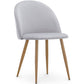 Dining Chair - Upholstered in Velvet - Backrest with Pattern - Evelyne