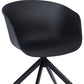 Upholstered Office Chair with Armrests - Black Design Desk Chair - Jodie - Joan