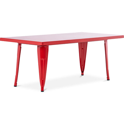 Table rectangulaire pour enfants – design industriel – 120 cm – Stylix