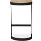Industrial stool in metal and wood 60cm - Lia
