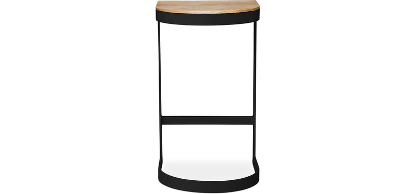 Industrial stool in metal and wood 60cm - Lia