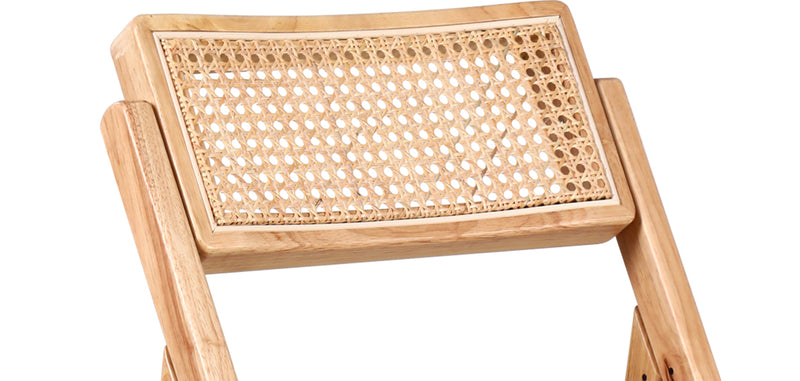 Folding Wooden Rattan Dining Chair - Umbra