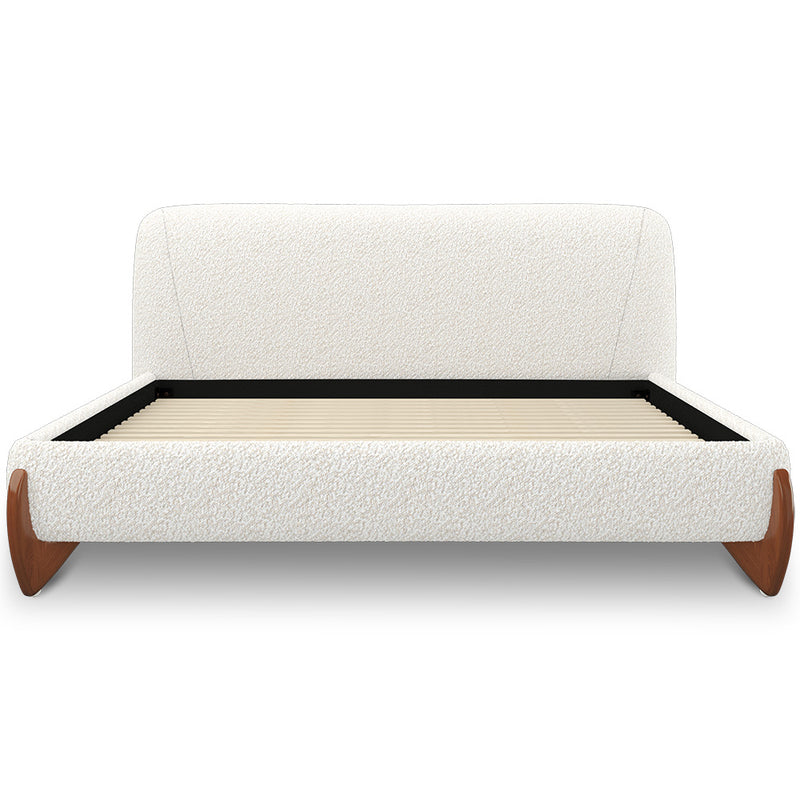 Double bed 160x200 CM Bed - Upholstered in Bouclé Fabric - Dream - gallery 1