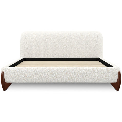 Double bed 160x200 CM Bed - Upholstered in Bouclé Fabric - Dream - gallery 1