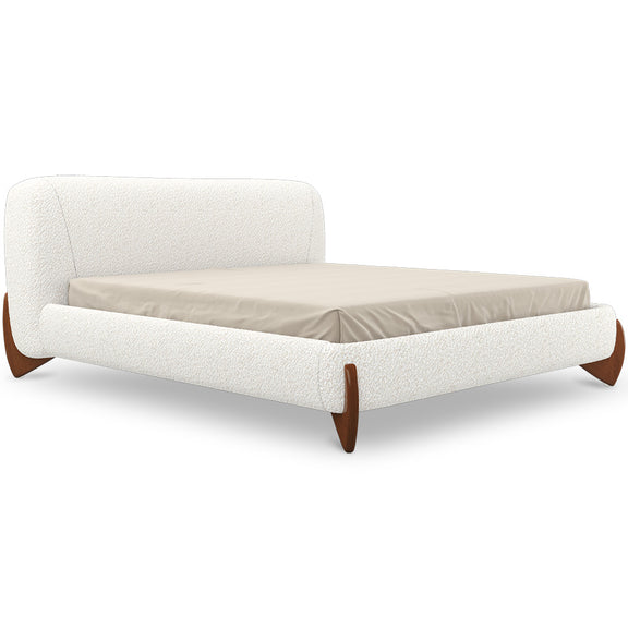 Double bed 180x200 CM Bed - Upholstered in Bouclé Fabric - Dream - gallery 4