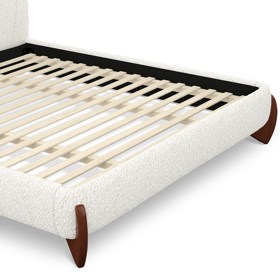 Double bed 180x200 CM Bed - Upholstered in Bouclé Fabric - Dream - gallery 9