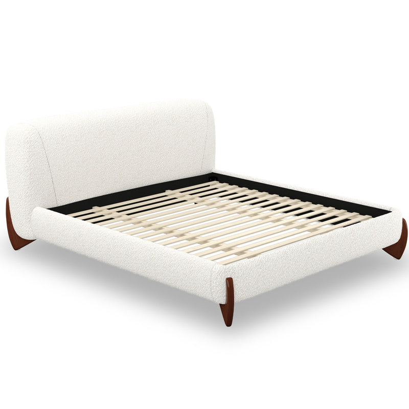 Double bed 160x200 CM Bed - Upholstered in Bouclé Fabric - Dream - gallery 7