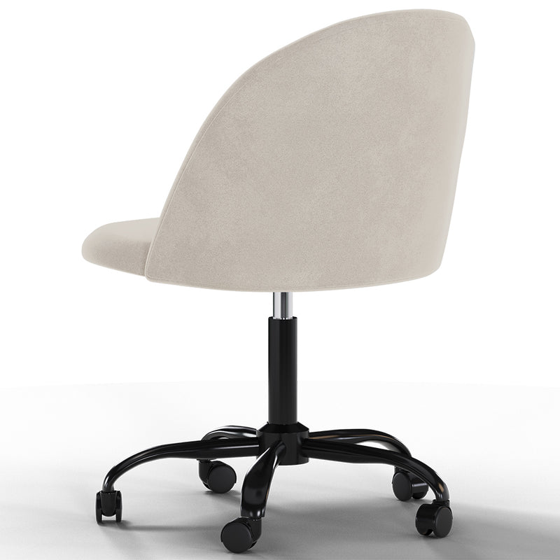 Upholstered Office Chair - Velvet - Evelyne