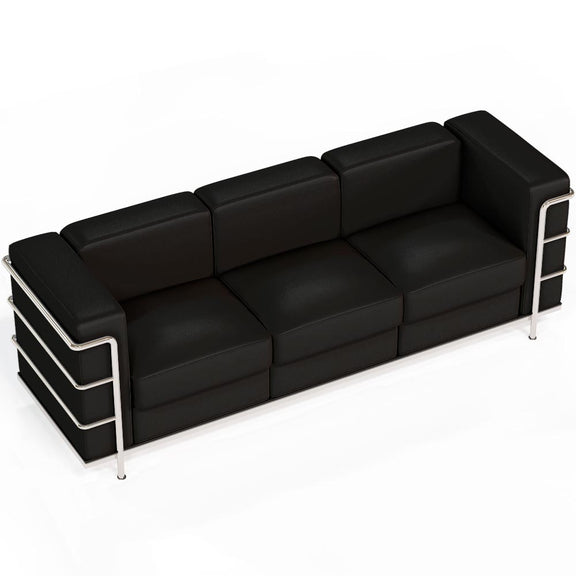 3-Seater Sofa - Upholstered in Vegan Leather - Lecur - gallery 3