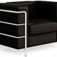Fauteuil design - Revêtement en cuir végétalien - Lecur
