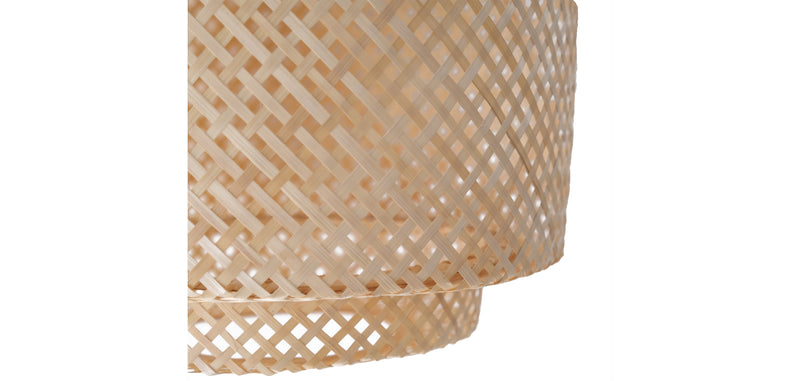 Lustre de plafond en bambou - Suspension de style Boho Bali - Hya