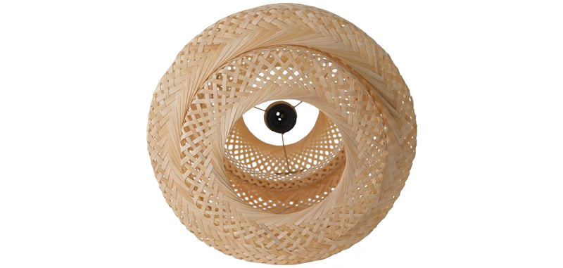 Lustre de plafond en bambou - Suspension de style Boho Bali - Hya