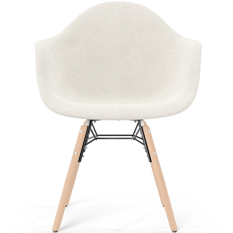 Chair with arms - Upholstered bouclé - Scandinavian - Dining room, office or waiting room - Nordika