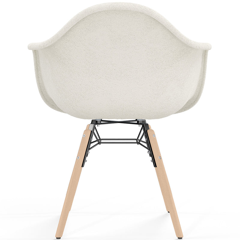 Chair with arms - Upholstered bouclé - Scandinavian - Dining room, office or waiting room - Nordika