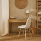 Dining chair Scandinavian upholstered in bouclé – Dining or desk - Skögur