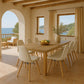 Dining chair Scandinavian upholstered in bouclé – Dining or desk - Skögur