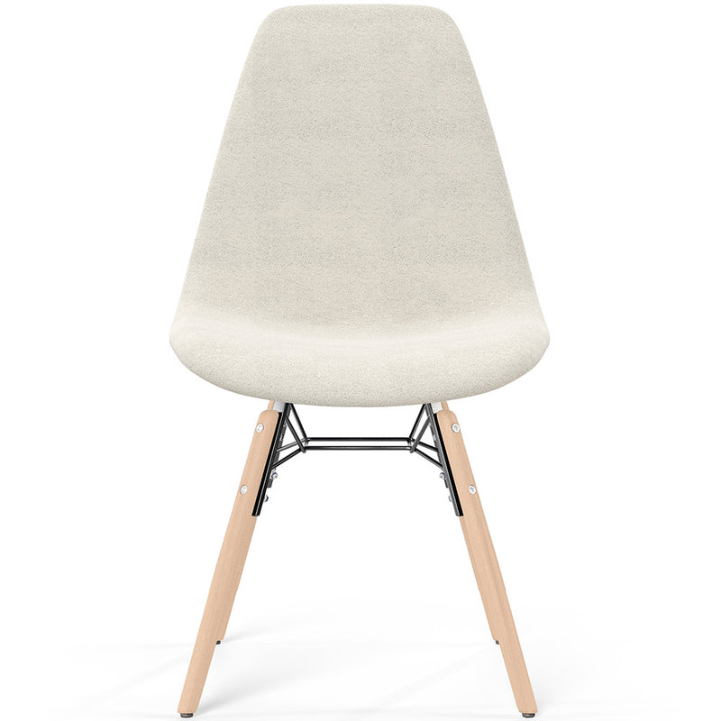 Dining chair Scandinavian upholstered in bouclé – Dining or desk - Skögur