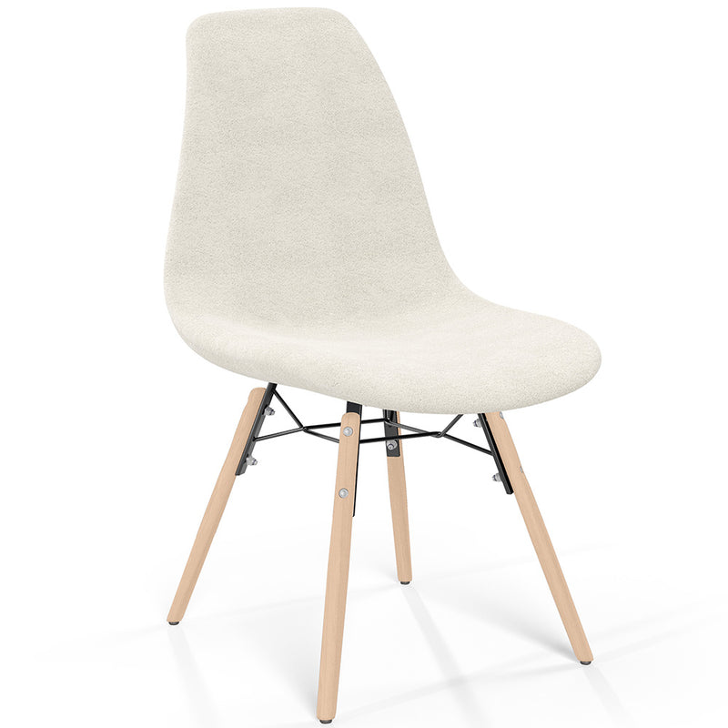 Dining chair Scandinavian upholstered in bouclé – Dining or desk - Skögur