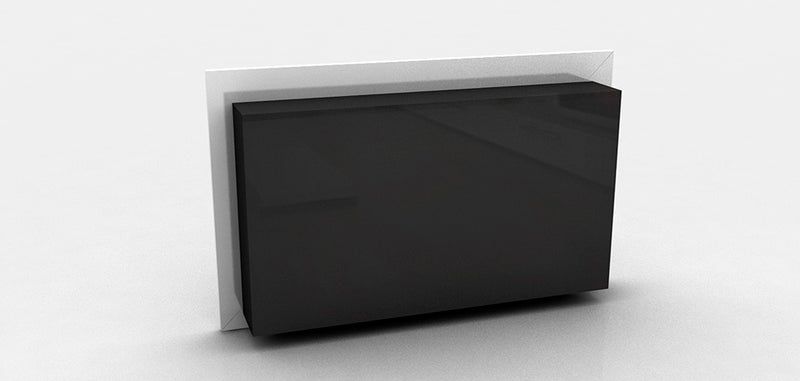 Cheminée bio éthanol murale contemporaine blanche - VPF-FD50-WHITE