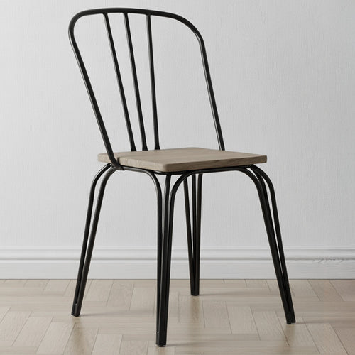 Industrial Design Dining Chair Wood And Metal By Lillor New York Loft Style Seating