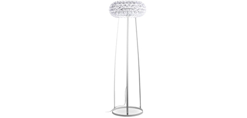 Lampa podłogowa - Duża lampa do salonu z kryształowymi guzikami - Savoni