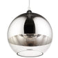 Lampe de plafond design sphérique - Lampe suspendue en métal chromé - 40cm - Speculum