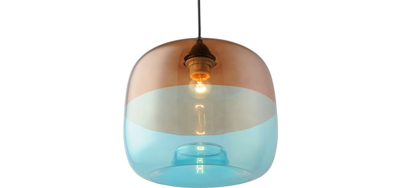 Lampe de plafond en cristal - Lampe suspendue bleue - Bluey
