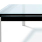 Table basse carrée - Verre - 120 cm - Kart