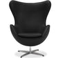 Fauteuil avec Accoudoirs - Revêtu de Similicuir - Design Oeuf - Brave