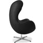 Fauteuil avec Accoudoirs - Revêtu de Similicuir - Design Oeuf - Brave