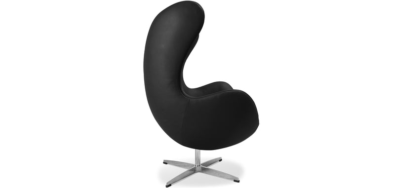 Fauteuil avec Accoudoirs - Revêtu de Similicuir - Design Oeuf - Brave