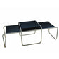Pack de 2 tables basses empilables - bois et acier - Lacky