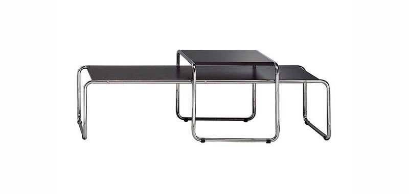 Pack de 2 tables basses empilables - bois et acier - Lacky