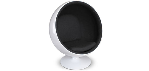 Fauteuil design boule - Tissu rembourré - Batton