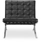 Designstol - Trukket med skinn - Town
