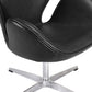 Armchair with Armrests - Upholstered in Leather - Svin
