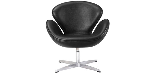 Fauteuil avec Accoudoirs - Revêtu de Cuir - Svin