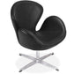 Armchair with Armrests - Upholstered in Leather - Svin