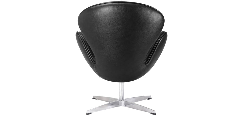 Fauteuil avec Accoudoirs - Revêtu de Cuir - Svin