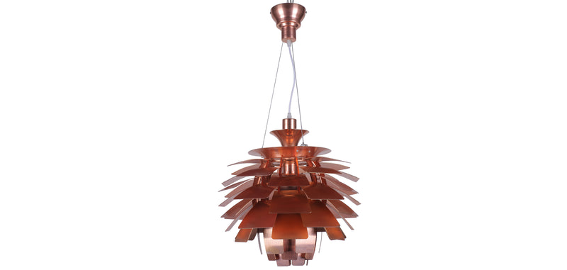 Lampe de plafond en bronze - Petite lampe suspendue au design d'artichaut - Atrich