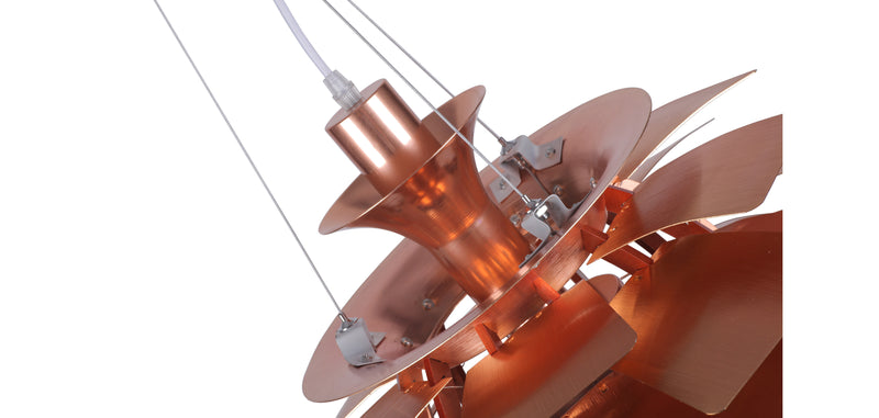 Lampe de plafond en bronze - Petite lampe suspendue au design d'artichaut - Atrich